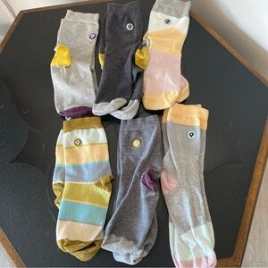 6 pack Q for Quinn adult trouser socks small organic cotton